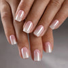 Ombre Chrome Medium Square Soft Gel Press Ons