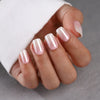Ombre Chrome Medium Square Soft Gel Press Ons