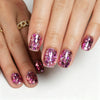 Square Medium Sparkle Glitter Red Soft Gel Press Ons XNZB1192